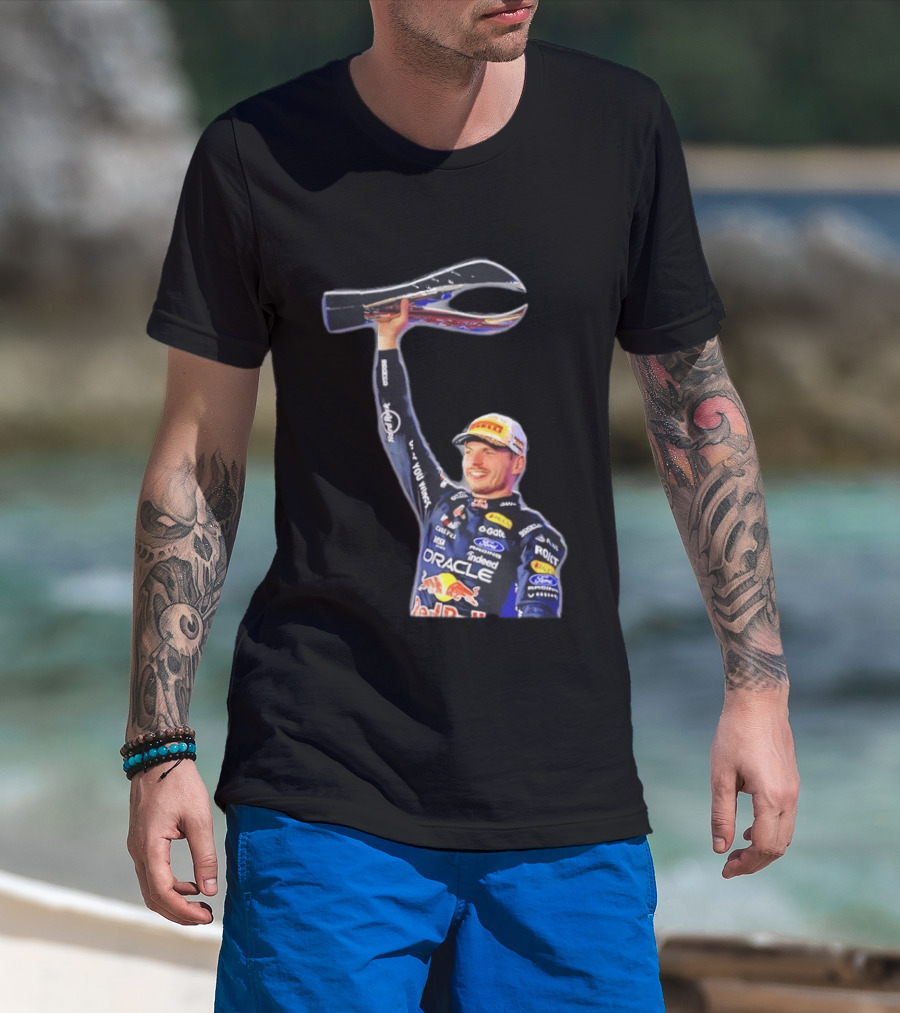 Max Verstappen Oracle Red Bull Racing 2026 Champion Trophy Celebration T-Shirt