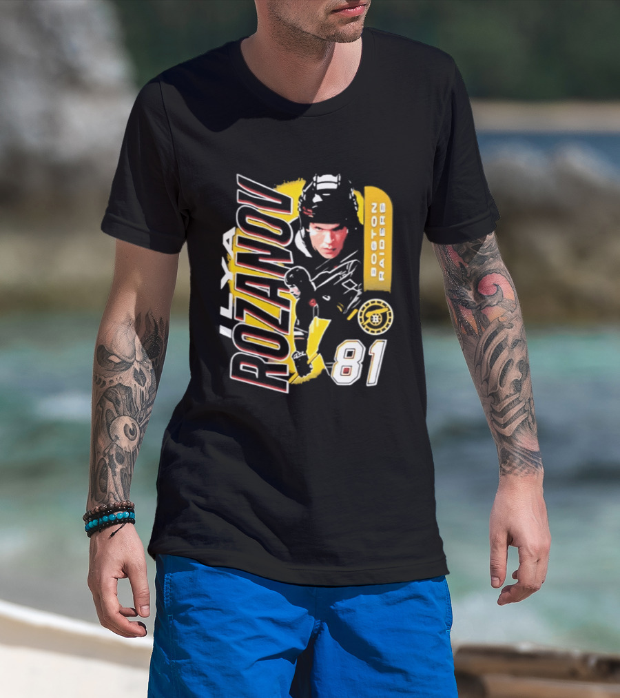 Rozanov Boston Raiders Hockey 81 T-Shirt