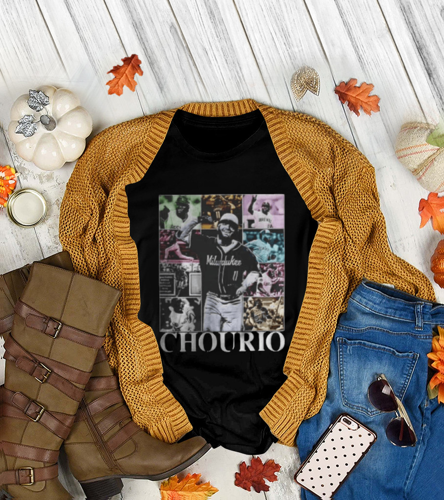 Milwaukee Brewers Jackson Chourio Collage Baseball Player Chourio T-Shirt