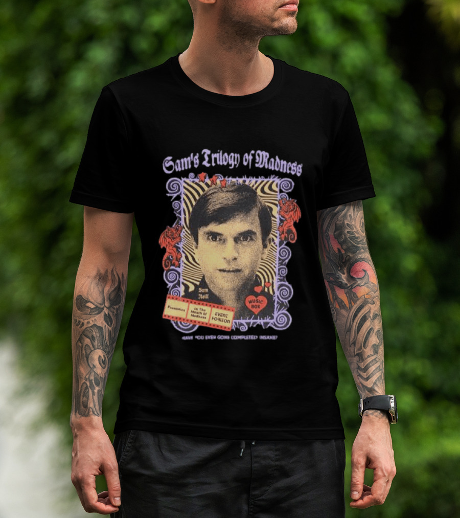 Sam Neill's Trilogy Of Madness Music Box Possession Event Horizon T-Shirt