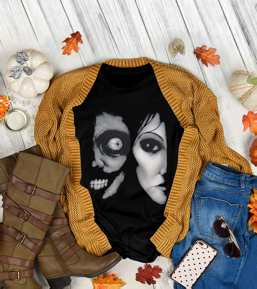 The Painter Halloween 2026 Creepy Face Illusion T-Shirt