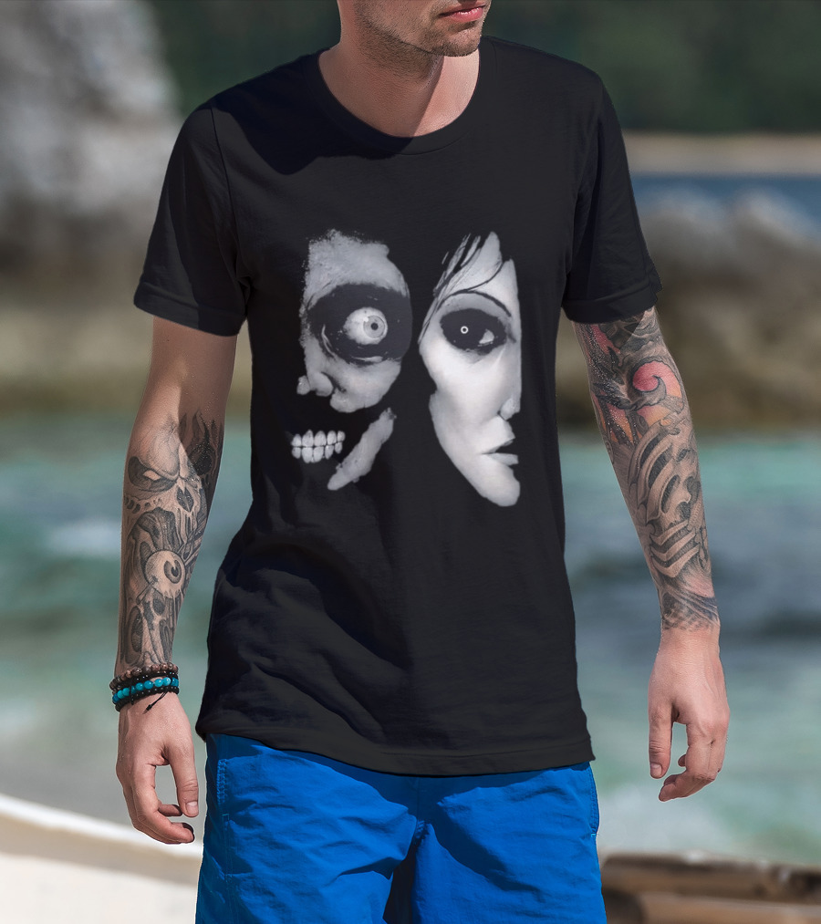 The Painter Halloween 2026 Creepy Face Illusion T-Shirt