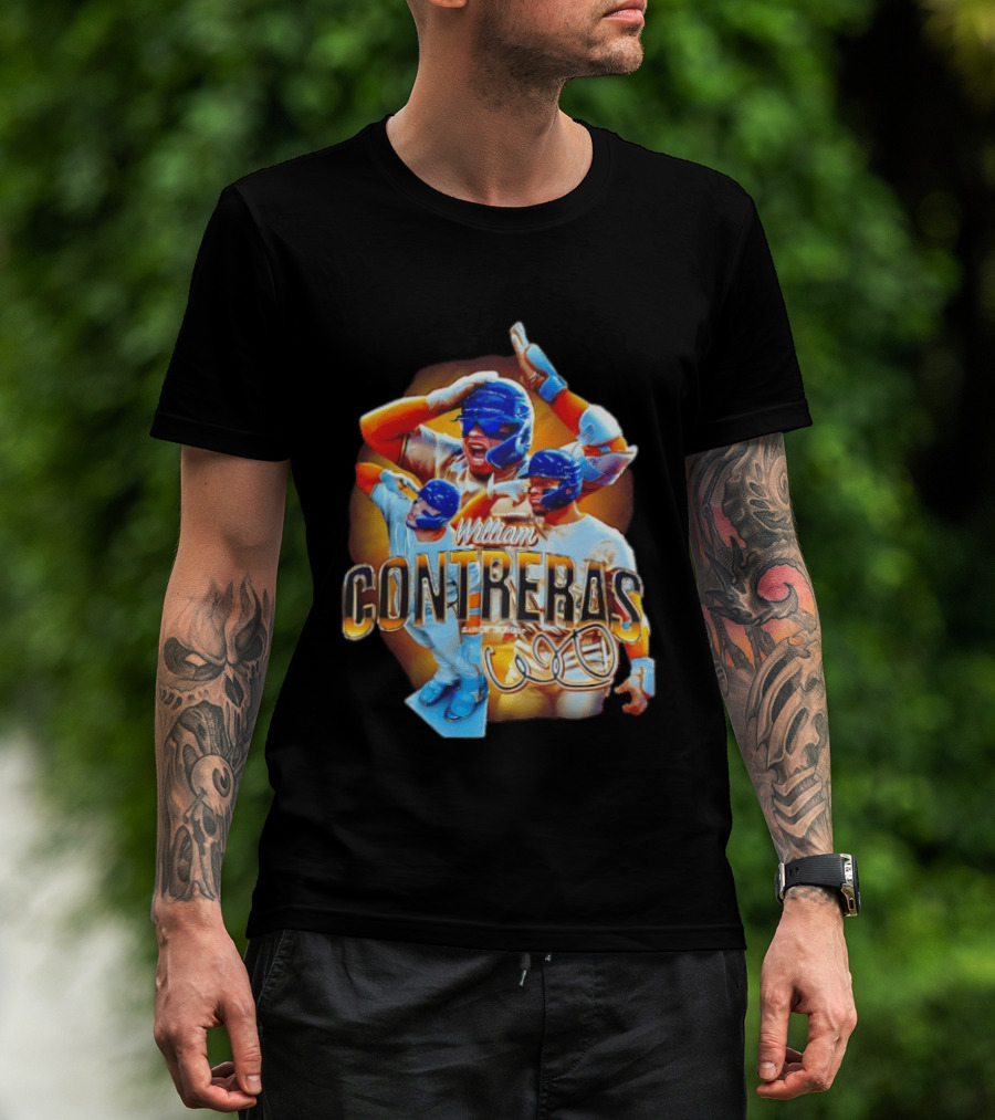William Contreras Milwaukee Brewers Player Collage 2026 T-Shirt