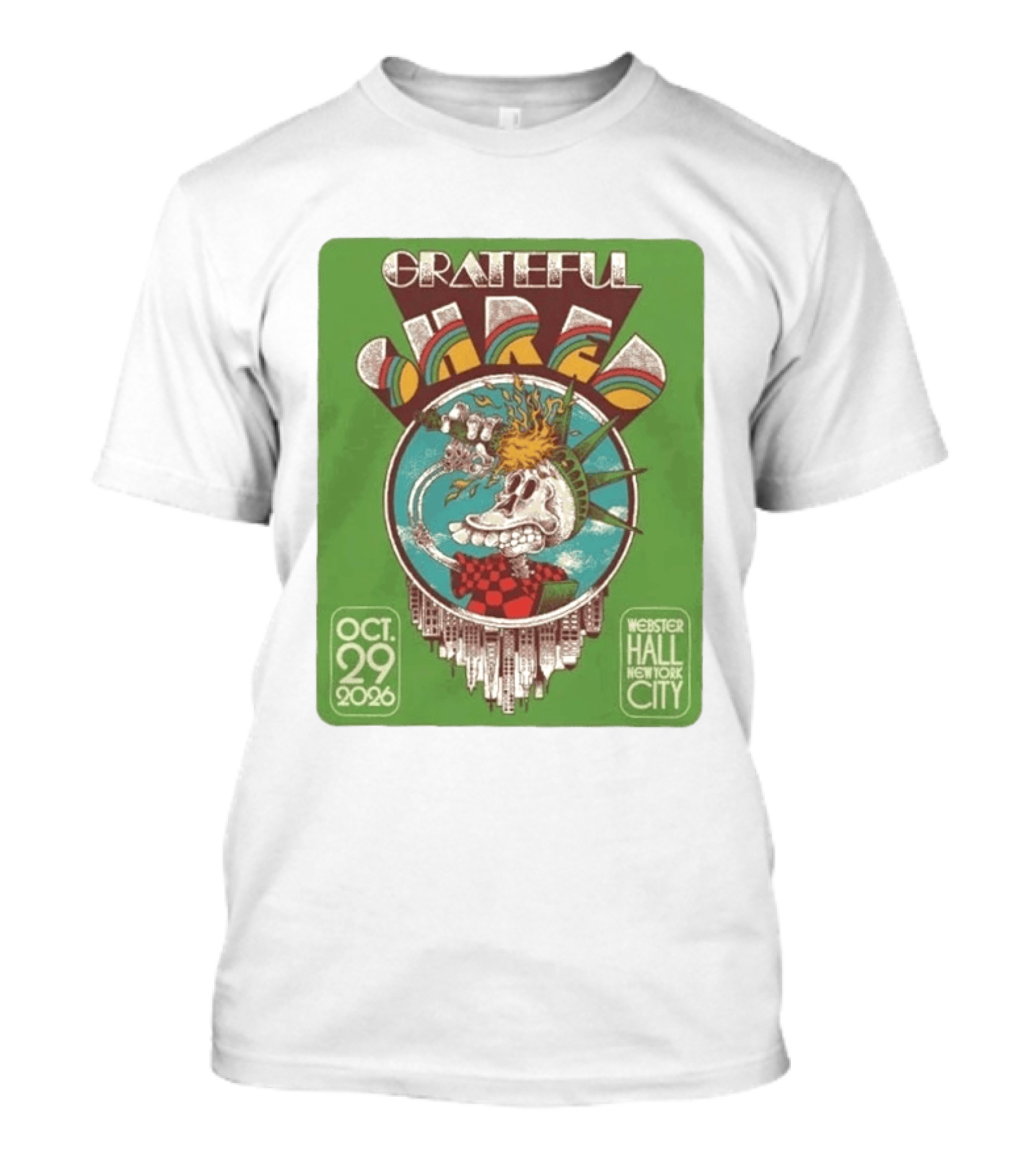Grateful Shred Webster Hall New York City October 29 2026 Event T-Shirt