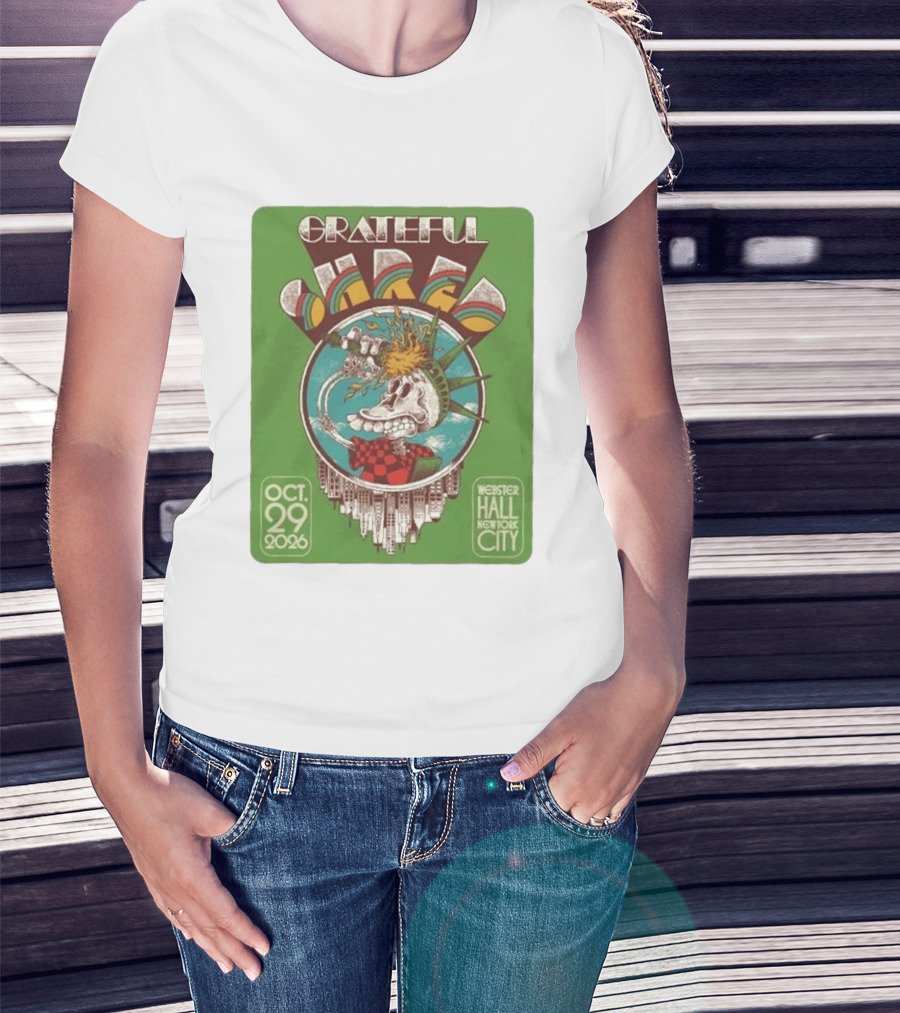 Grateful Shred Webster Hall New York City October 29 2026 Event T-Shirt