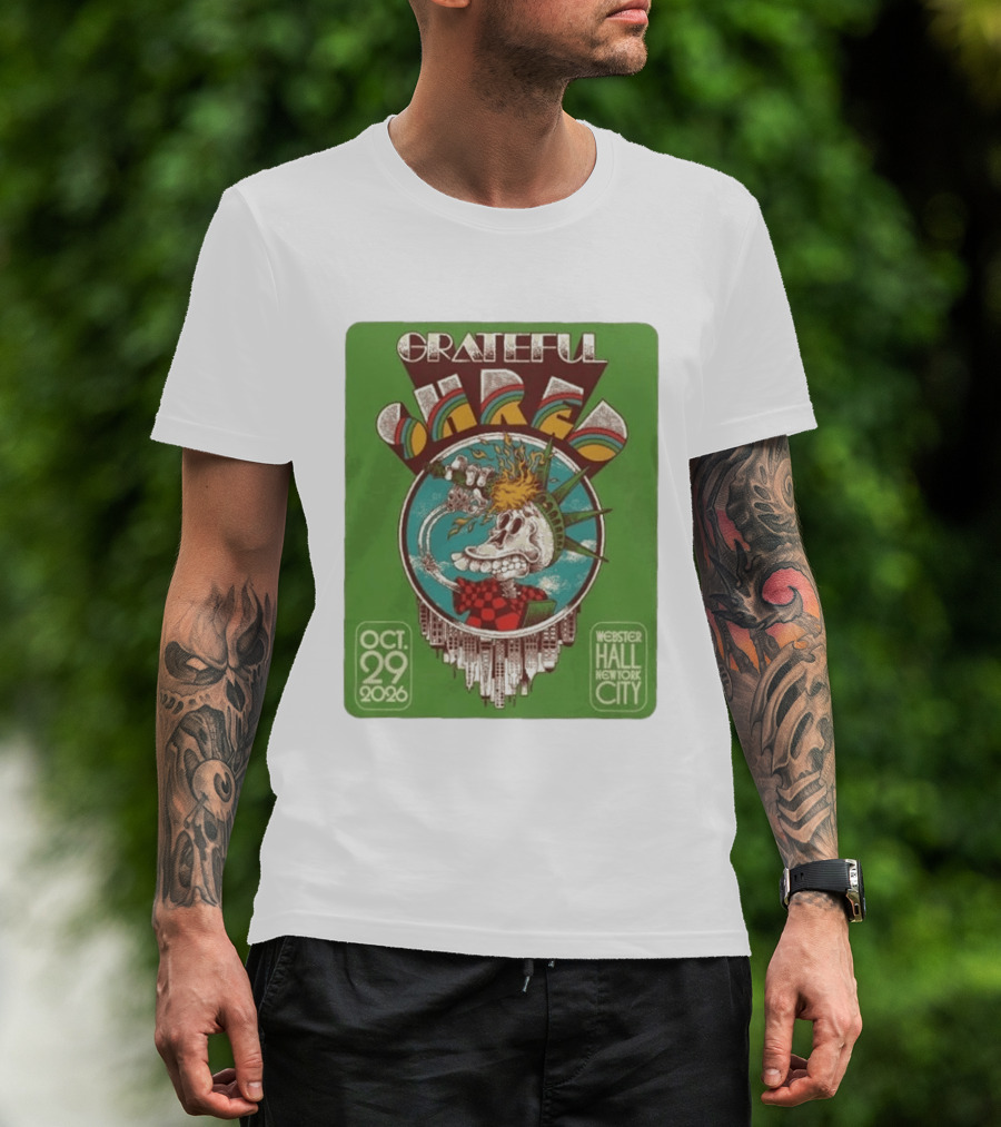 Grateful Shred Webster Hall New York City October 29 2026 Event T-Shirt