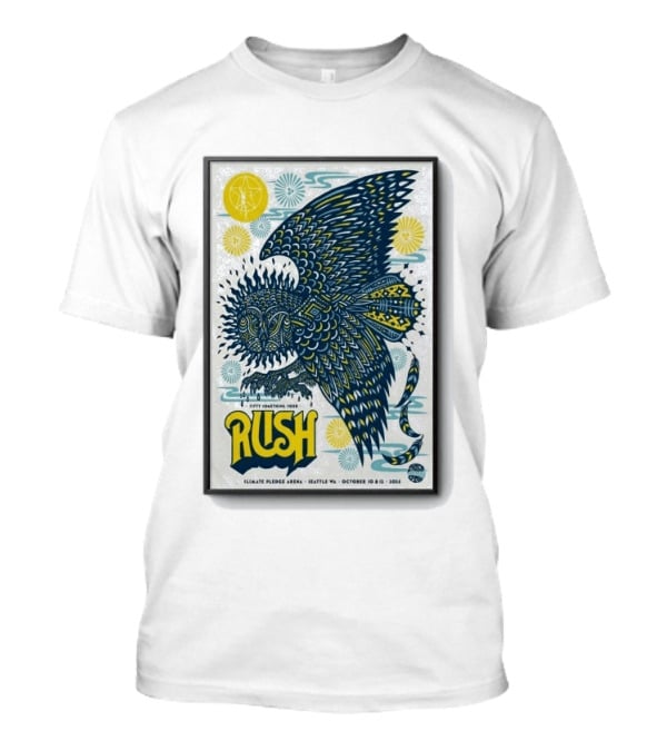 RUSH Fifty Something Tour Climate Pledge Arena Seattle WA October 10 12 2026 T-Shirt