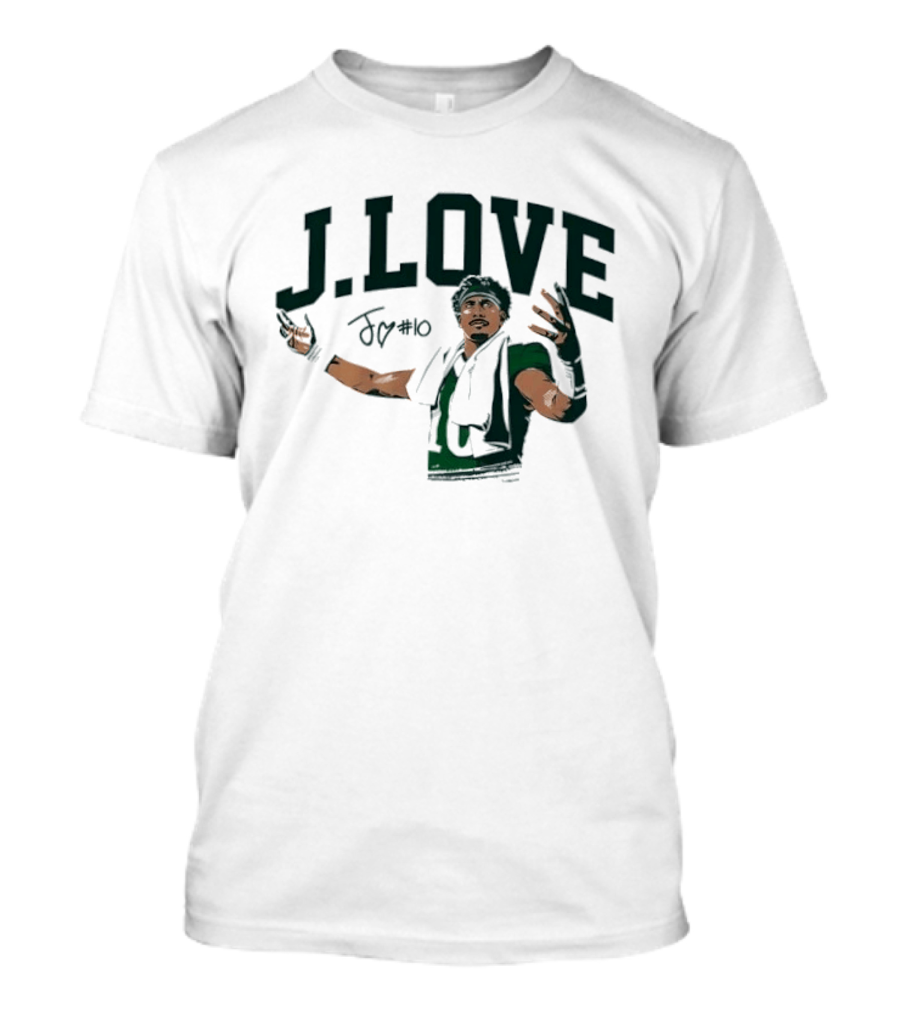 J Love Jordan Love Green Bay Packers Signature Pose T-Shirt