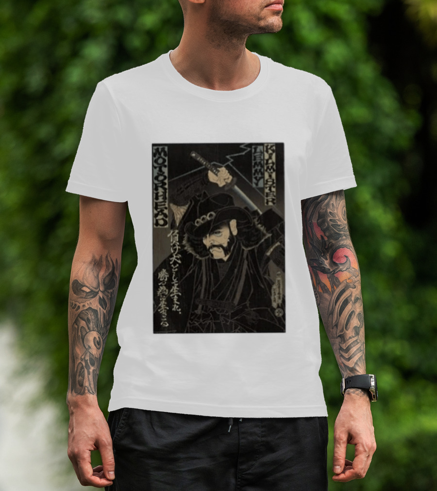 Motorhead Lemmy Kilmister Samurai Japanese T-Shirt