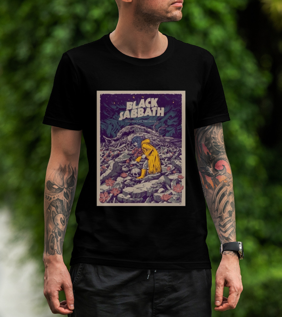 Black Sabbath Children Of The Grave October 15 2026 Event Art Nightmare Scene T-Shirt