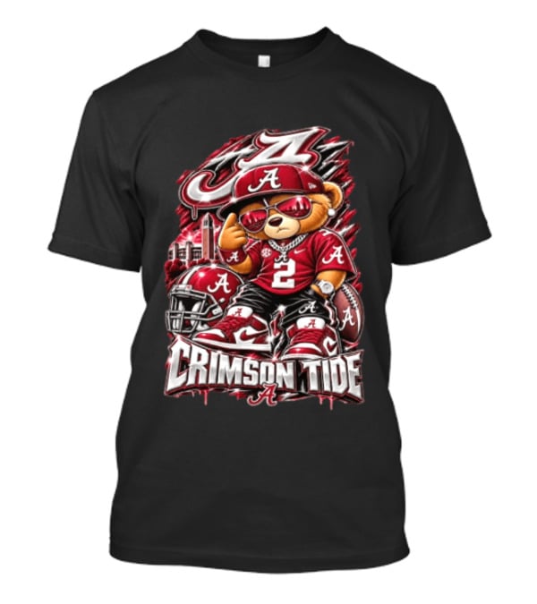 Crimson Tide Alabama Bear Football NCAA Sporting Powerhouse T-Shirt
