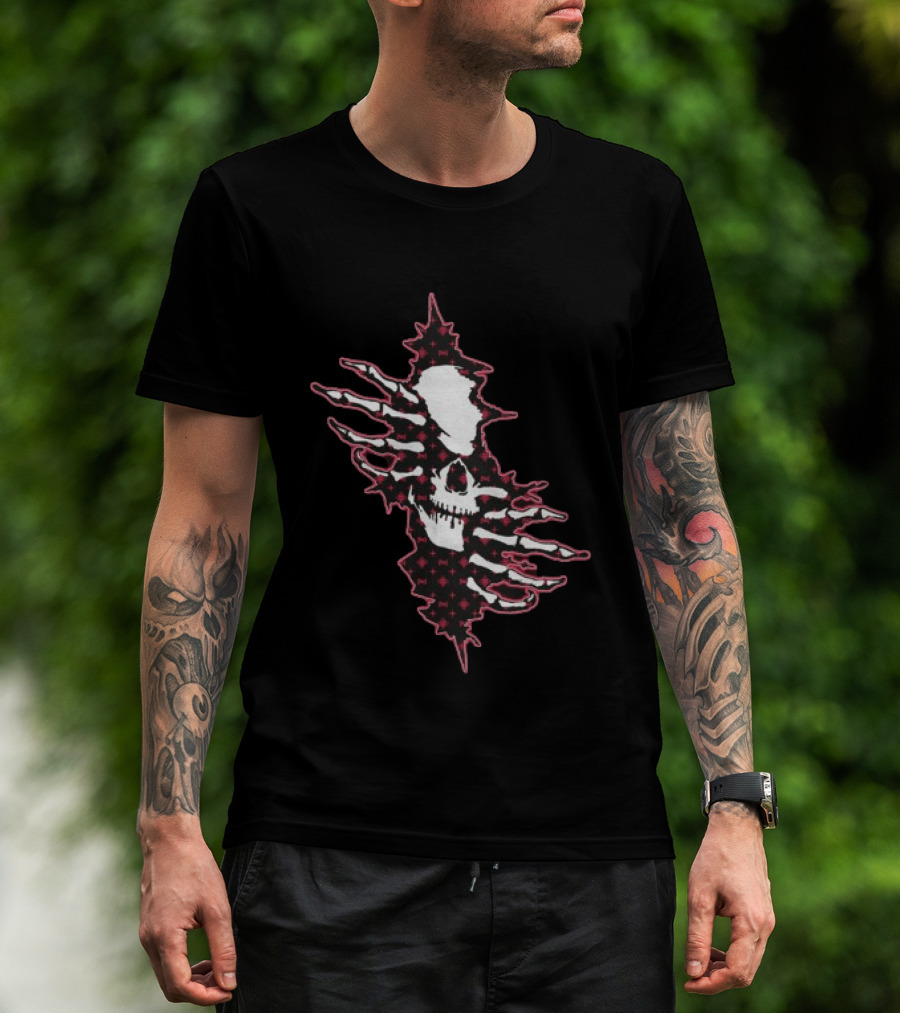 Hollowsquad Ripped Skull Patch T-Shirt