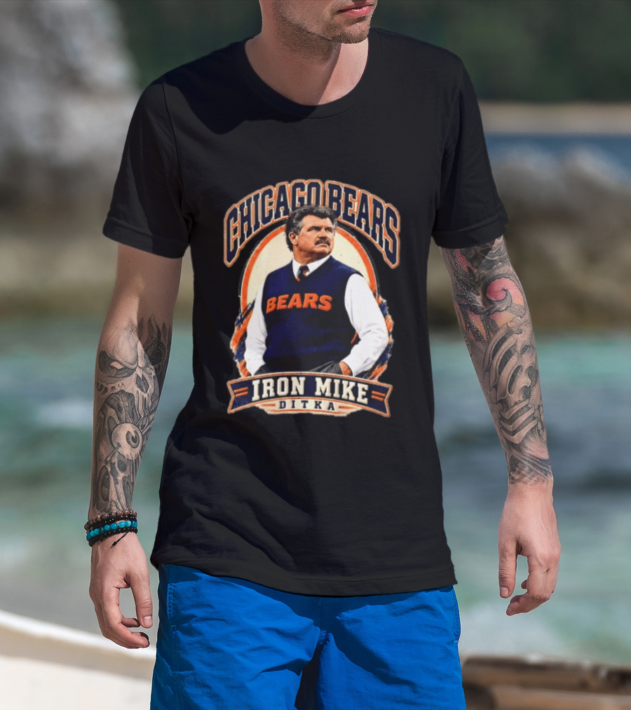 Chicago Bears Iron Mike Ditka NCAA Football T-Shirt