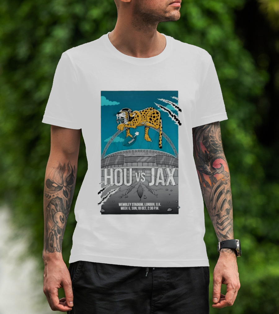 HOU Vs JAX Wembley Stadium London Week 6 Sun 18 Oct 2:30 PM T-Shirt