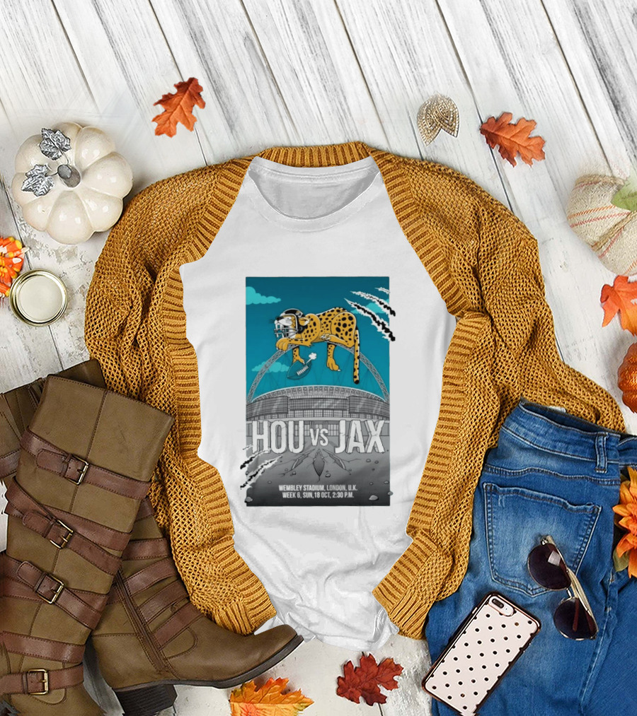 HOU Vs JAX Wembley Stadium London Week 6 Sun 18 Oct 2:30 PM T-Shirt