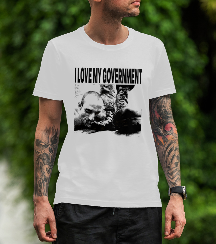 I Love My Government Bootleg Satire Grunge T-Shirt