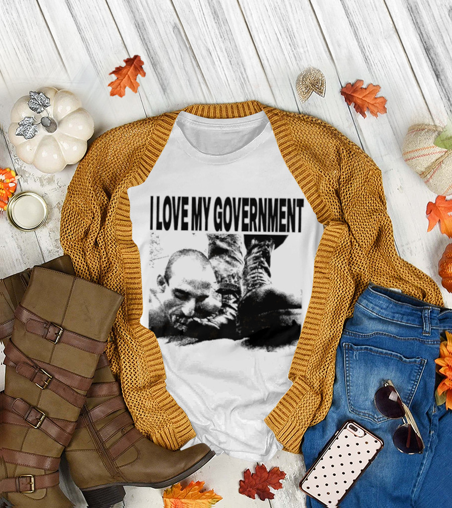 I Love My Government Bootleg Satire Grunge T-Shirt