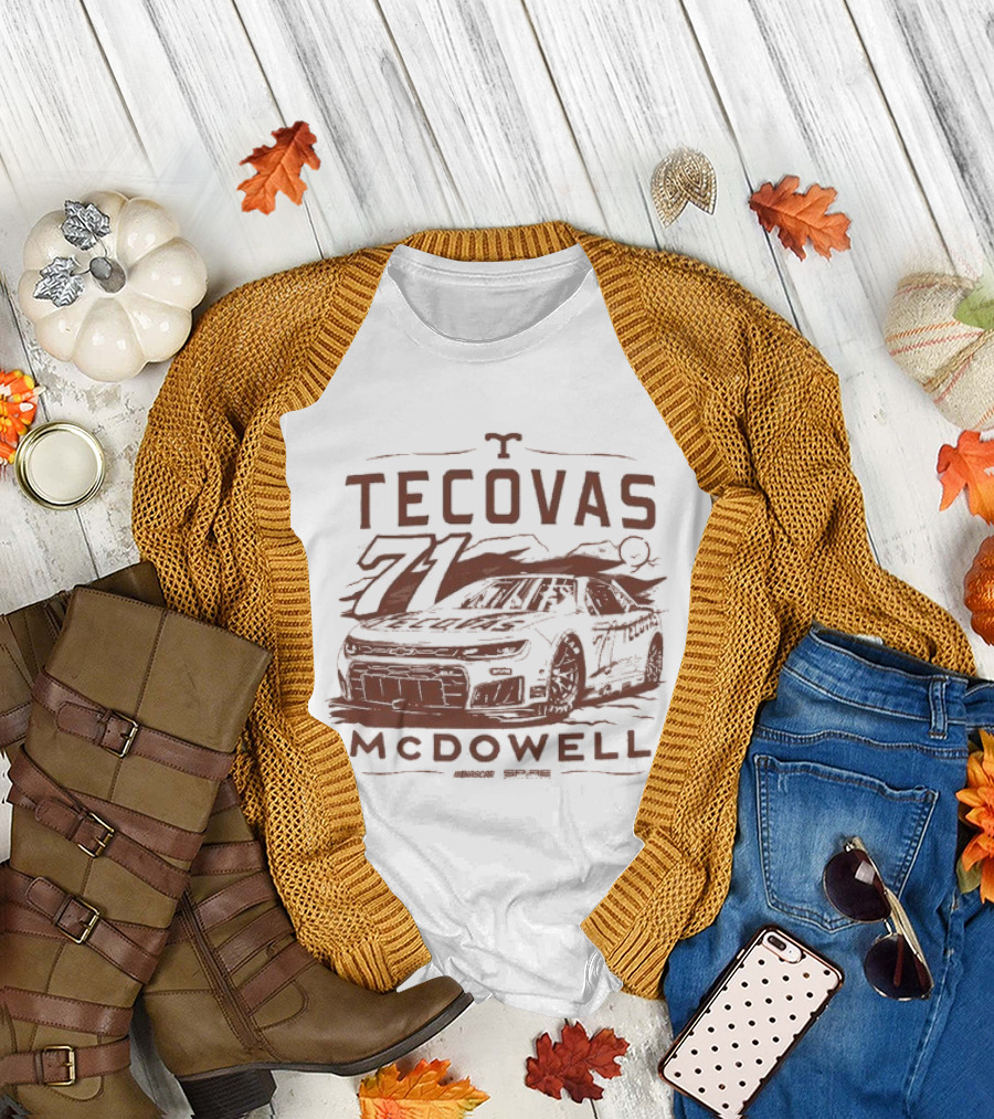 Michael McDowell Tecovas Racing Car #71 T-Shirt