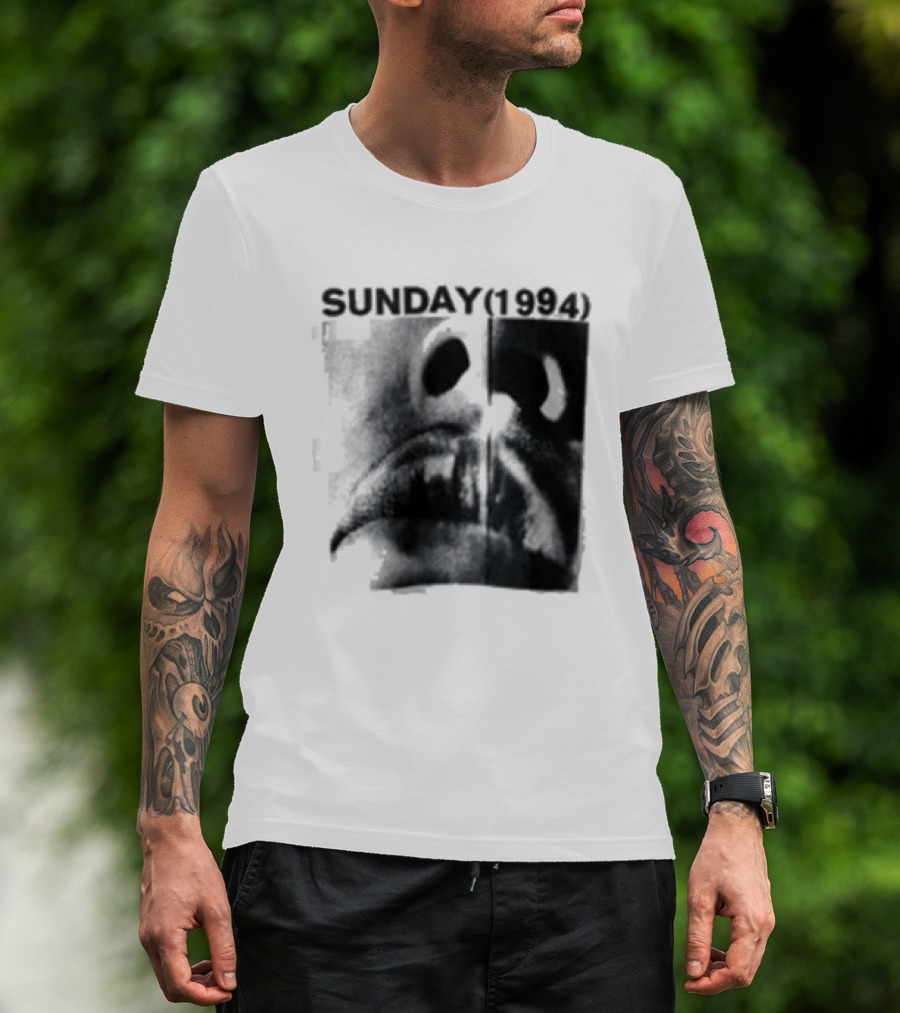 Sunday 1994 The Debut Tour Vintage Nostalgia Black And White Face T-Shirt