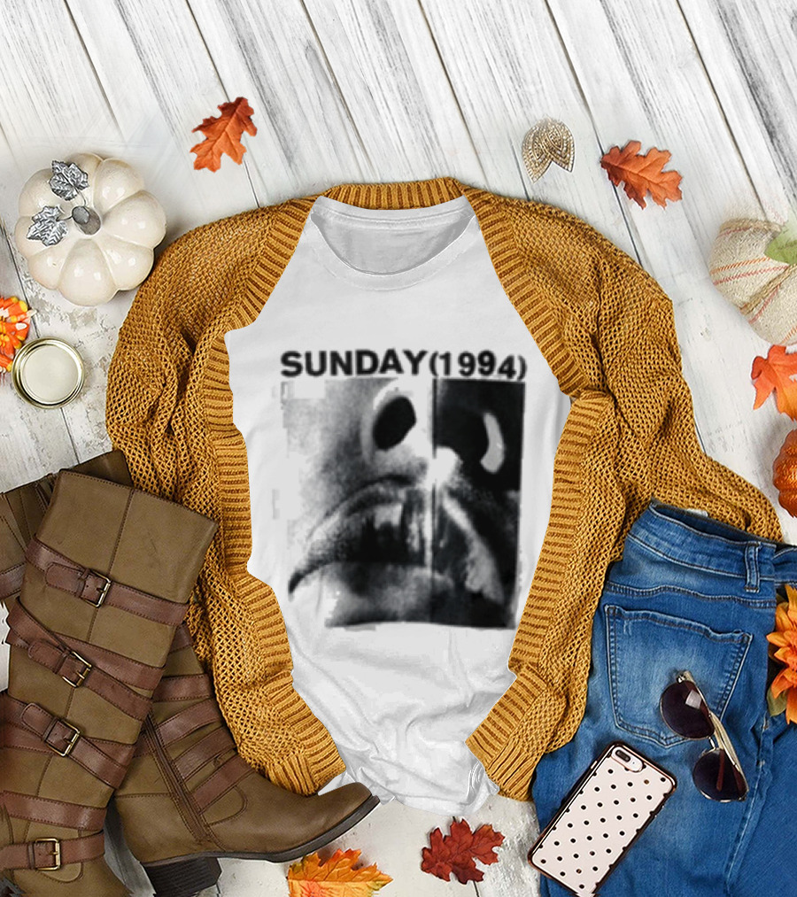 Sunday 1994 The Debut Tour Vintage Nostalgia Black And White Face T-Shirt