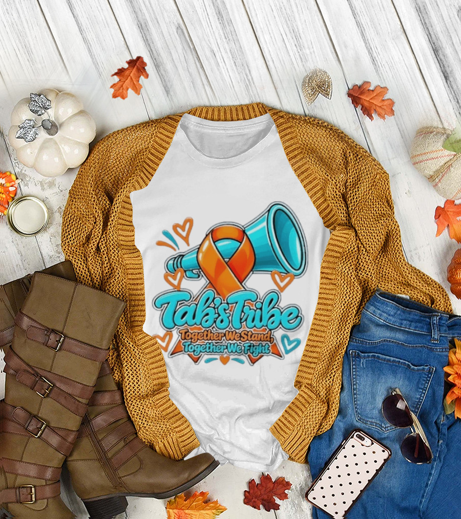 Tab's Tribe Orange Ribbon Together We Stand Fight T-Shirt