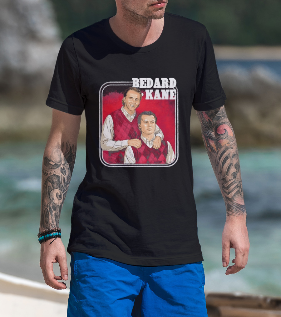 Connor Bedard Patrick Kane Chicago Step Brothers Hockey T-Shirt
