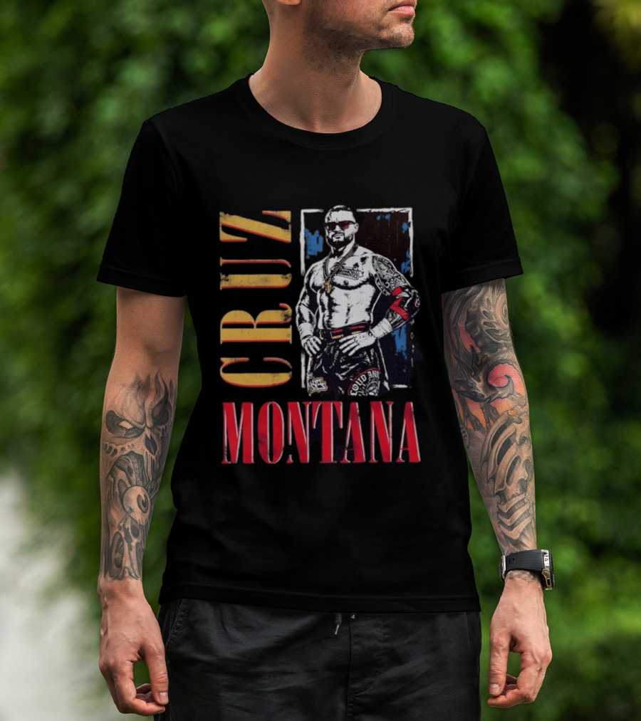 Cruz Montana WWE NXT Wrestling Solid T-Shirt