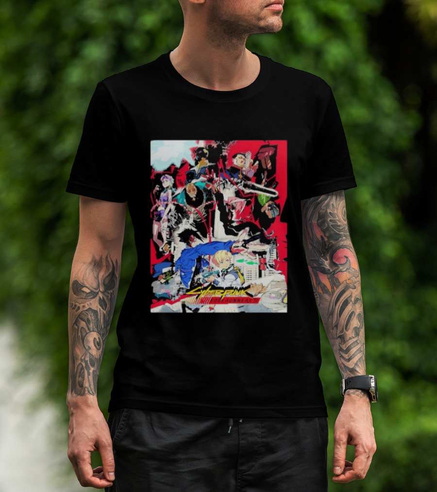Cyberpunk Edgerunners 2 Only On Netflix October 20 2026 Anime Characters And Action Scenes T-Shirt
