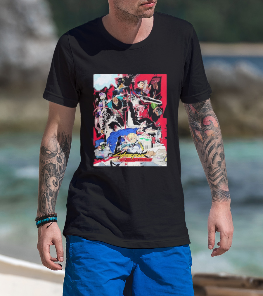 Cyberpunk Edgerunners 2 Only On Netflix October 20 2026 Anime Characters And Action Scenes T-Shirt