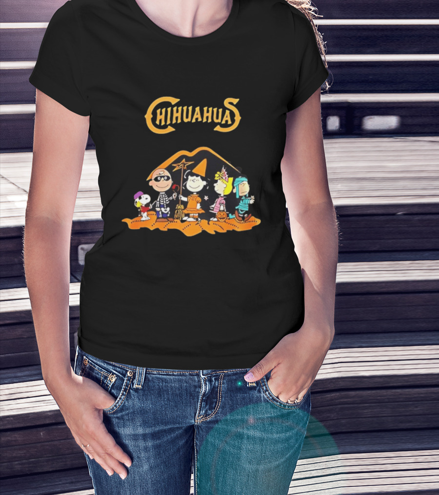 El Paso Chihuahuas Peanuts Halloween 2026 Snoopy Woodstock Lucy Charlie Brown Linus T-Shirt