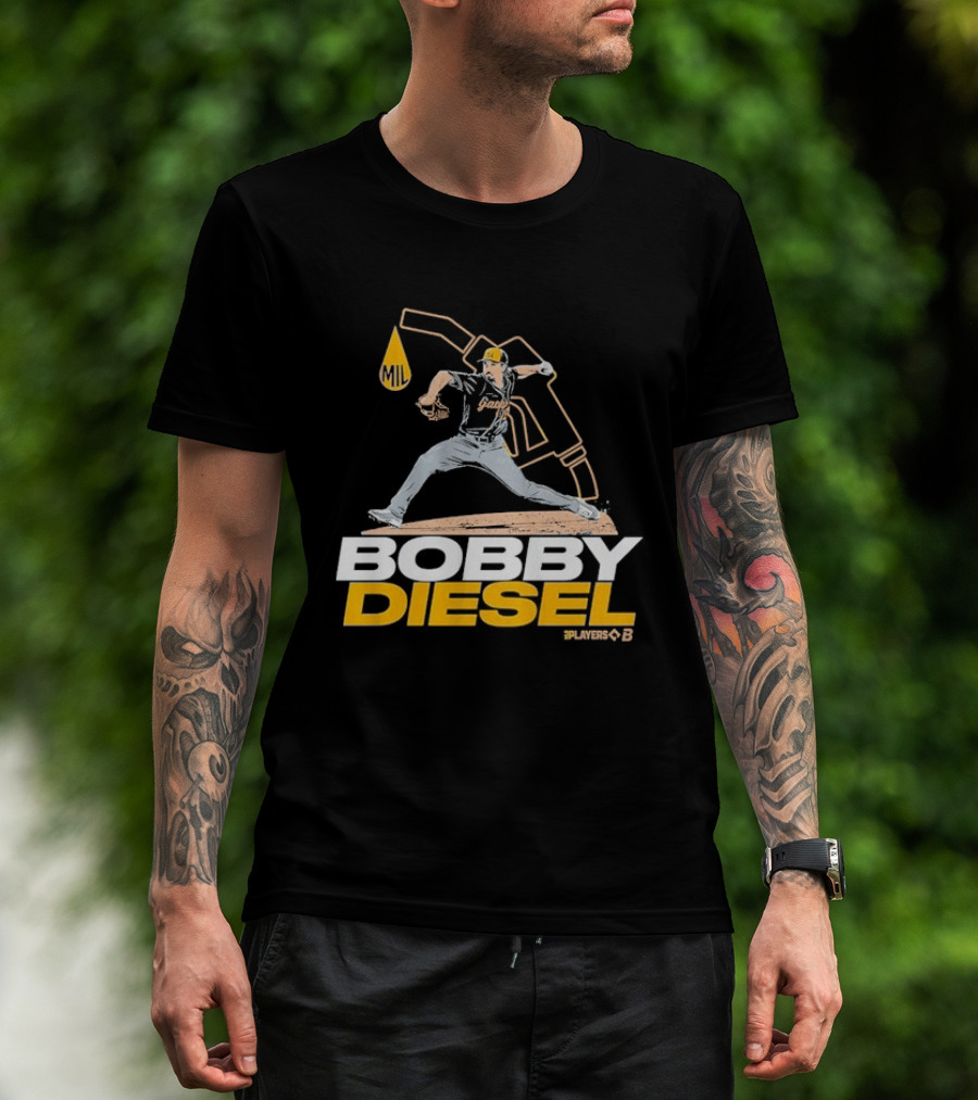 Bobby Diesel Pitcher Oil Can Baseball T-Shirt