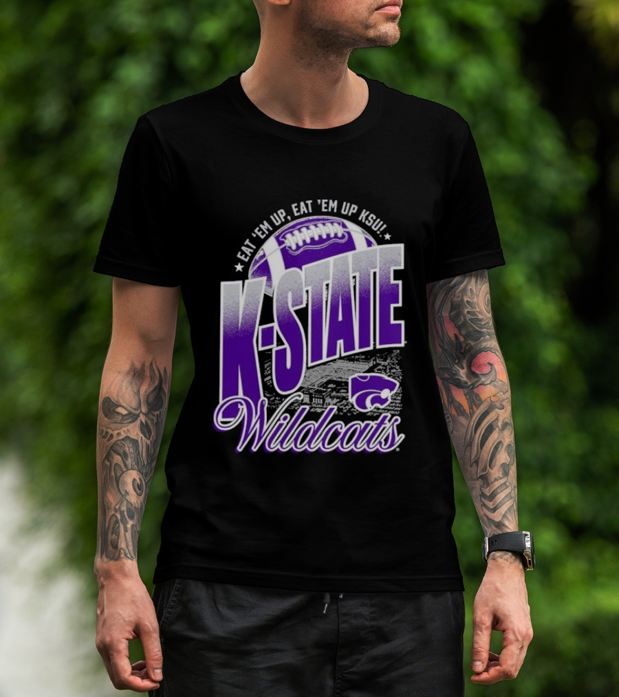 K State Wildcats Football Eat 'Em Up KSU T-Shirt