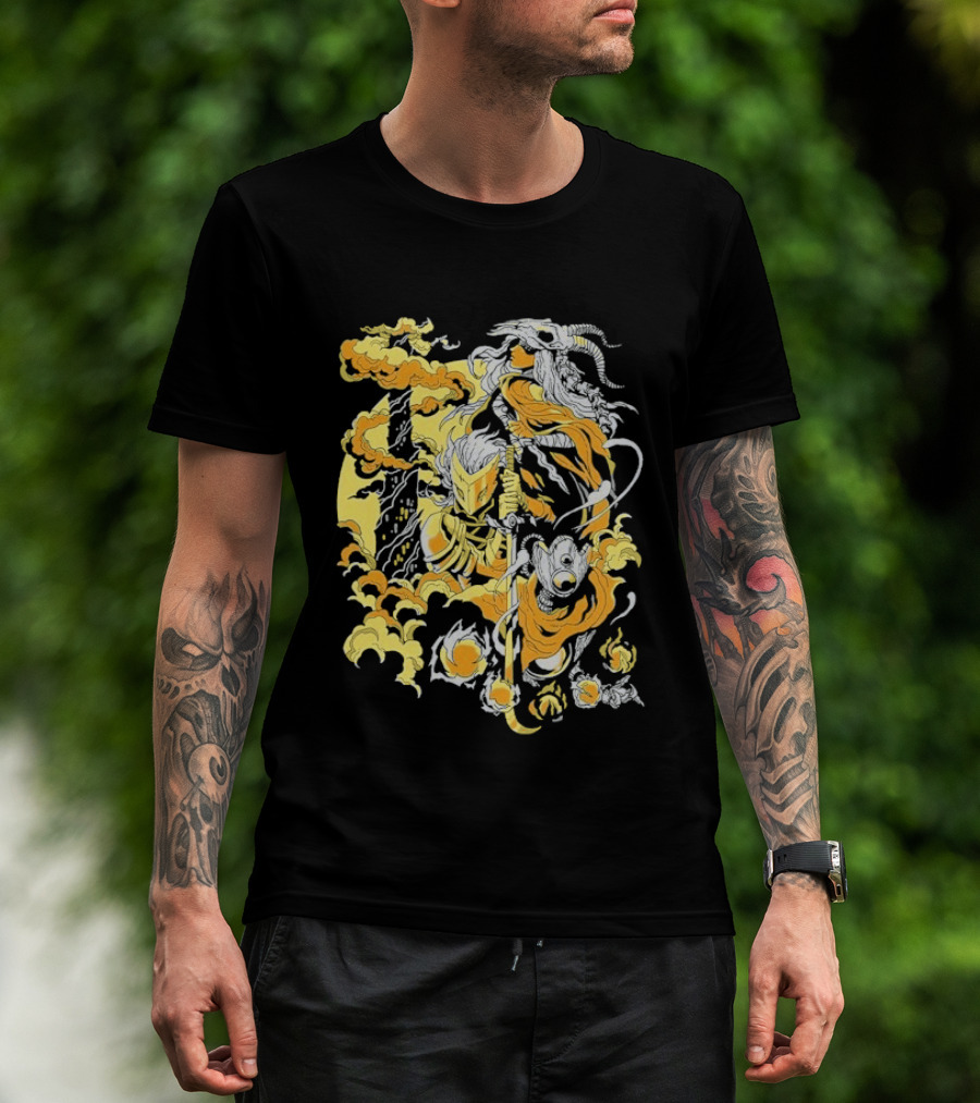 Slay The Spire The Spire Awaits Mysterious Fiery Knight T-Shirt