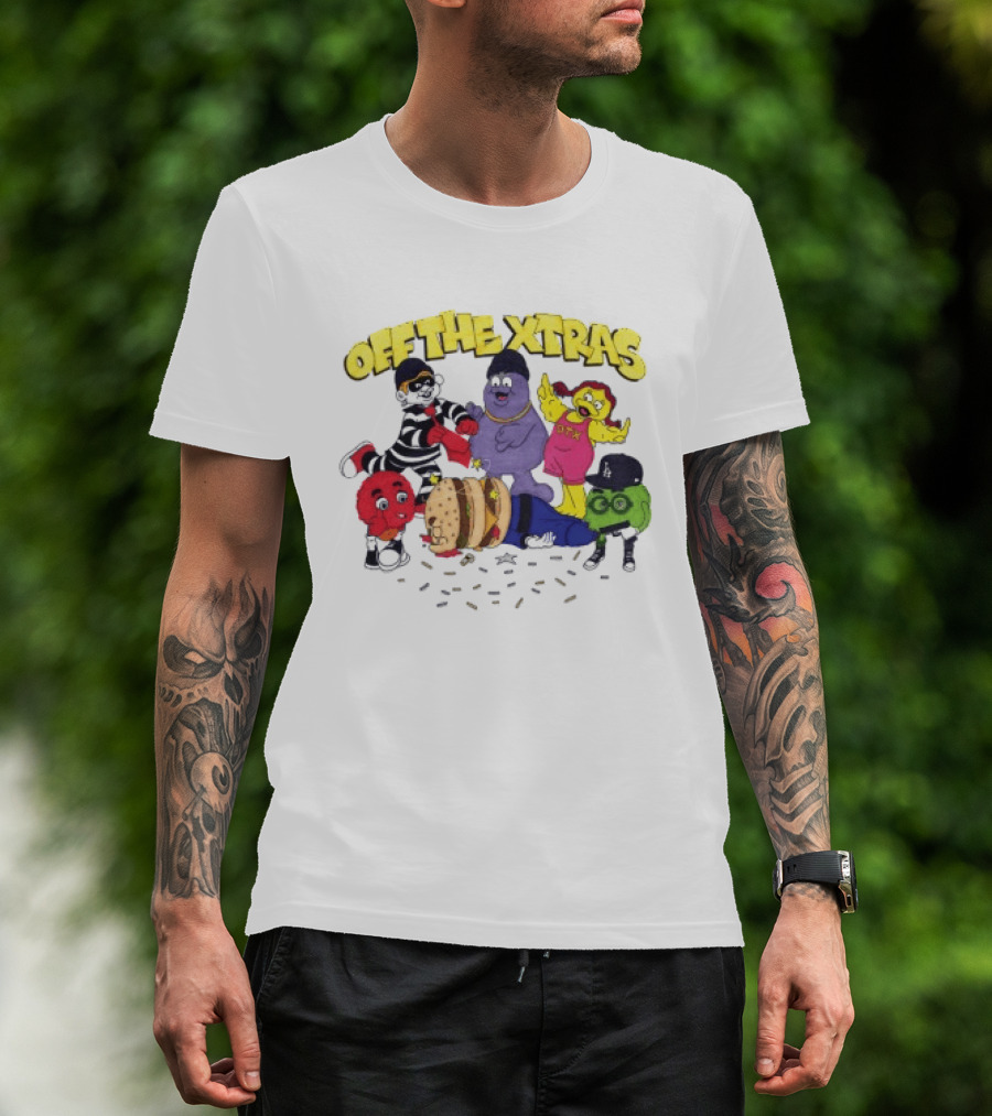 Geezy World Store Trappy Meal Off The Xtras Characters T-Shirt