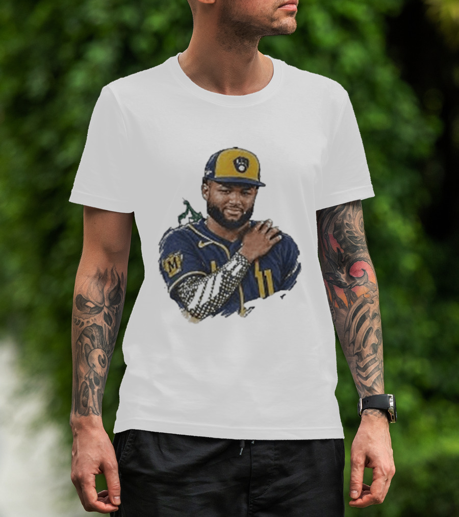 Milwaukee Brewers Jackson Chourio Praying Mantis NLCS 2026 Baseball T-Shirt
