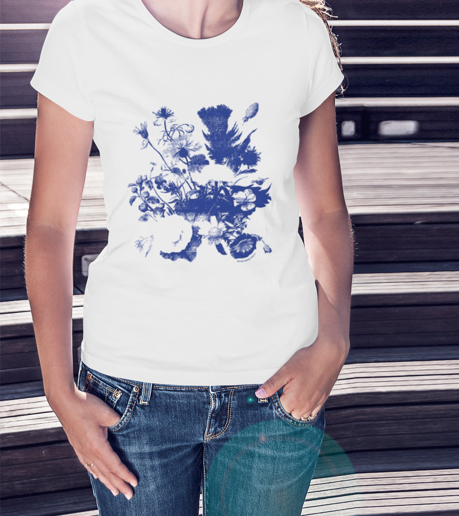 Jessie Ware Superbloom Longsleeve Blue Floral T-Shirt