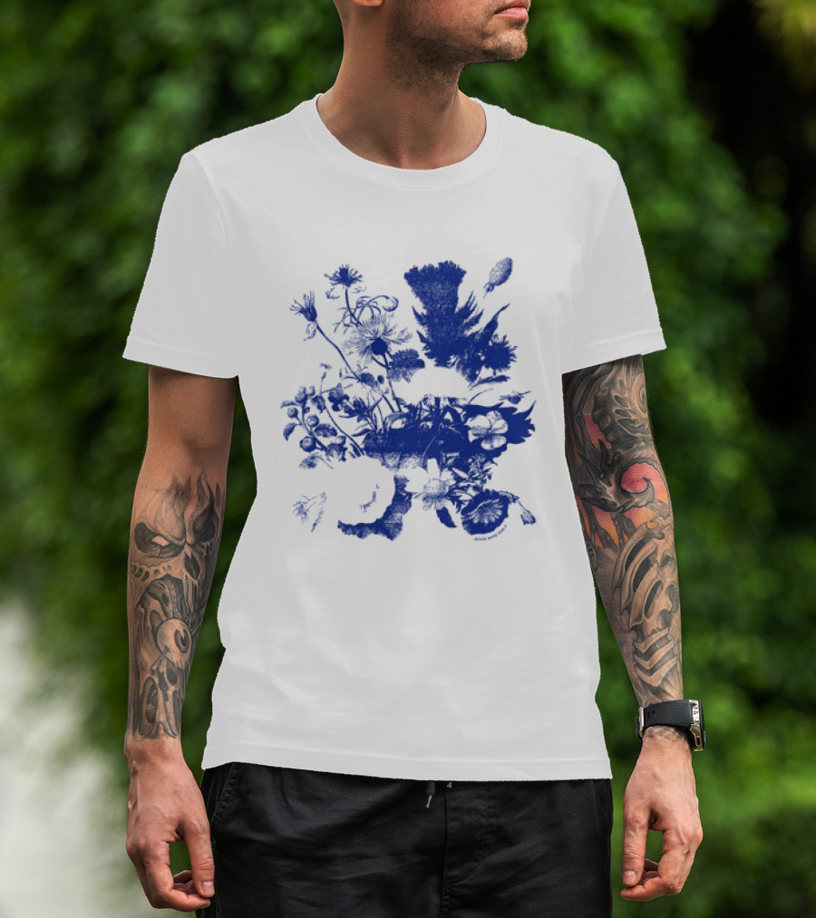 Jessie Ware Superbloom Longsleeve Blue Floral T-Shirt