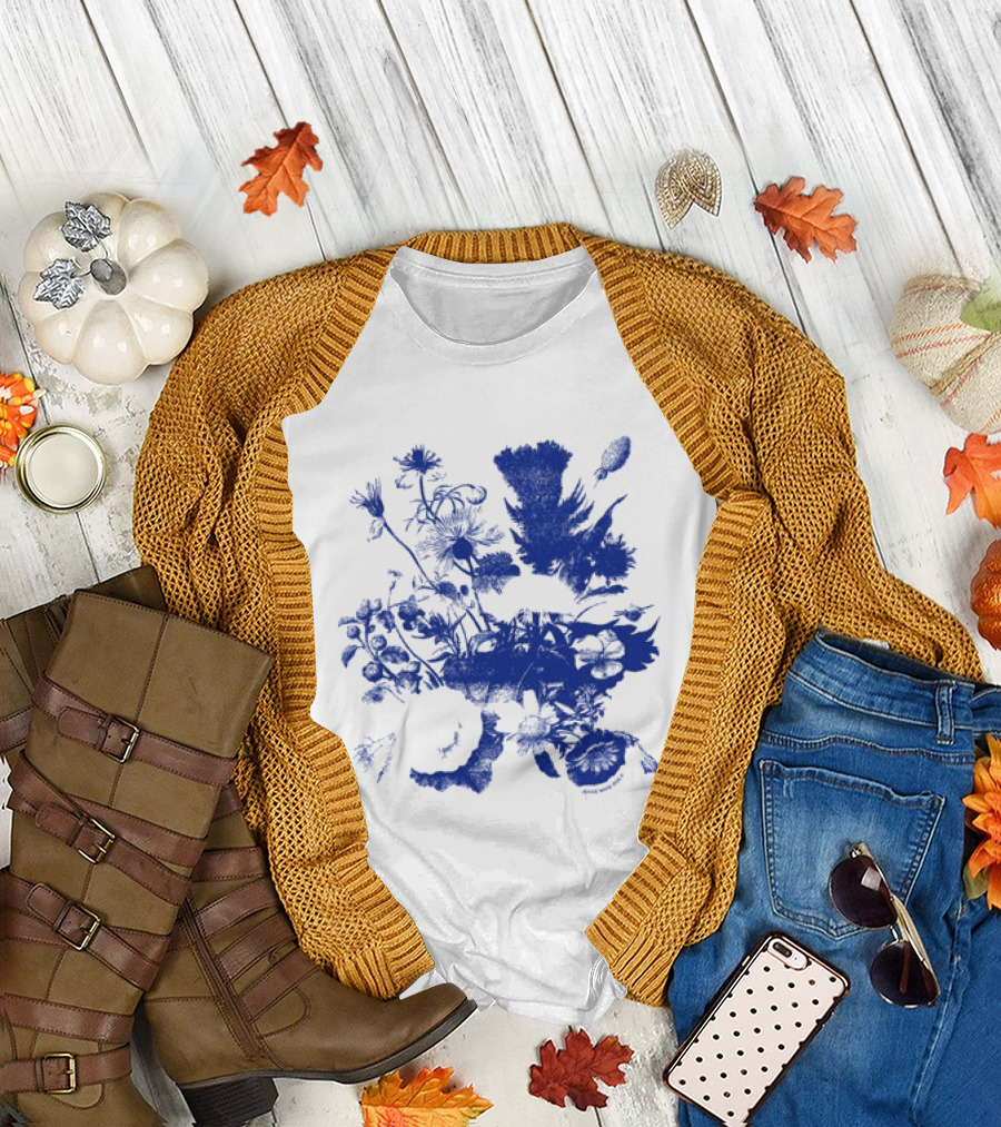 Jessie Ware Superbloom Longsleeve Blue Floral T-Shirt