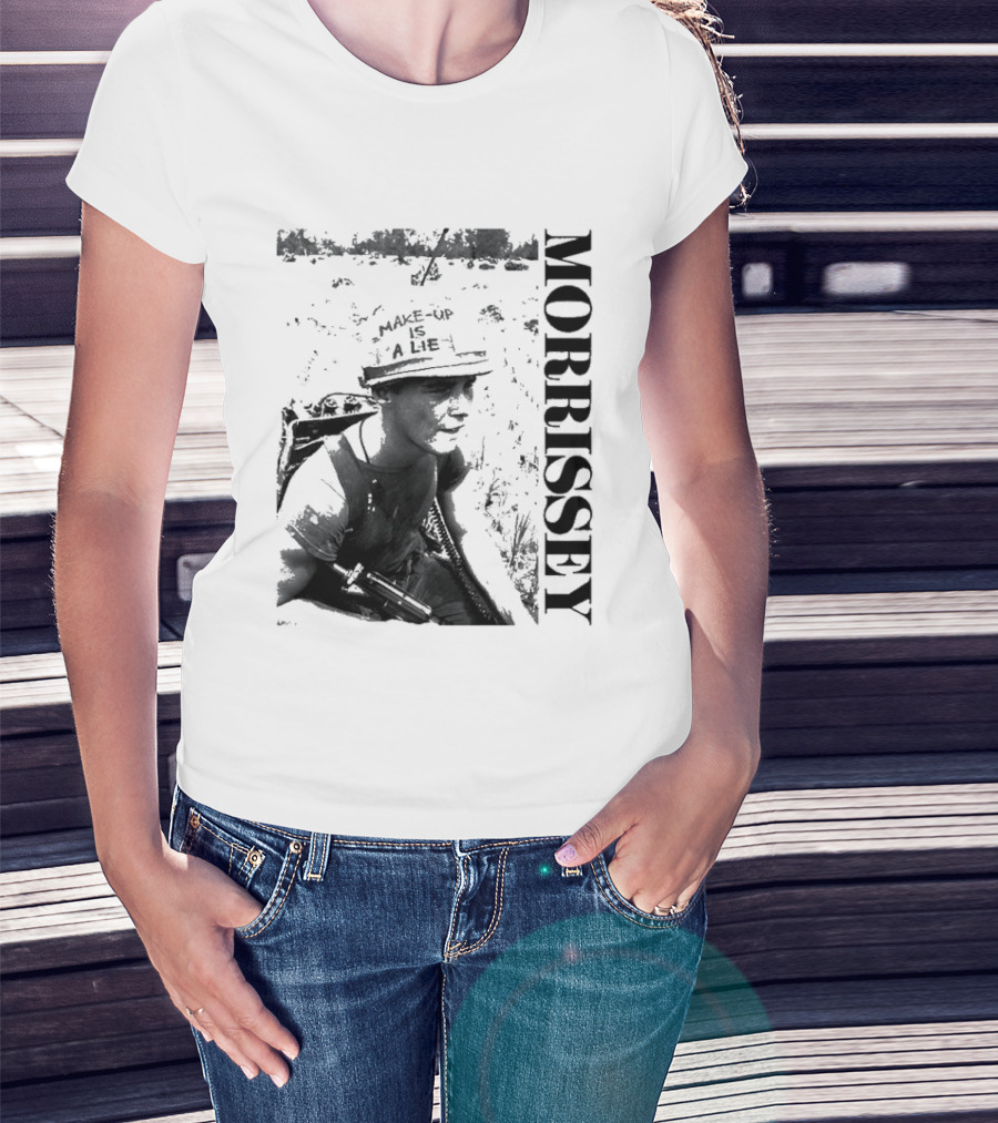 Morrissey Make Up Is A Lie Combat 2026 Tour T-Shirt