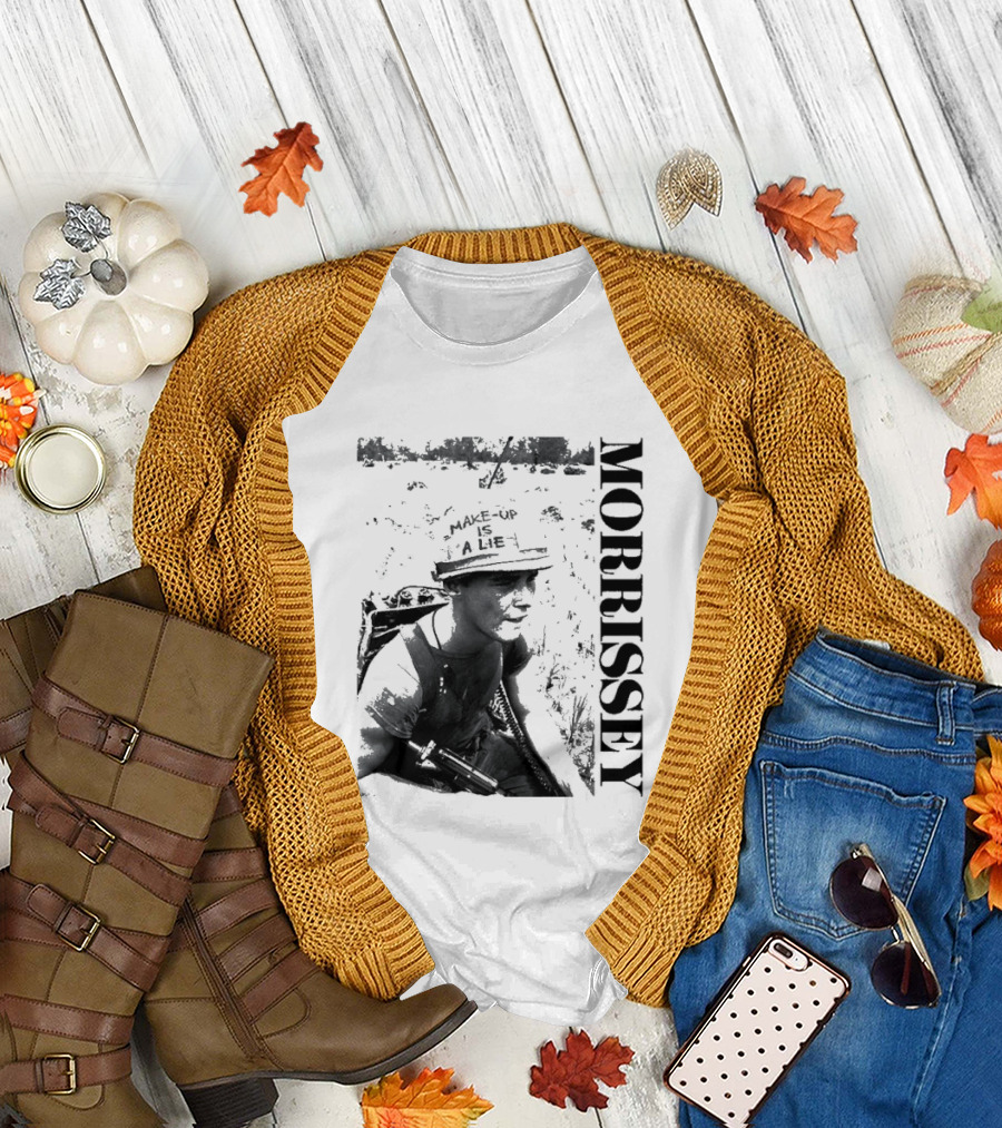 Morrissey Make Up Is A Lie Combat 2026 Tour T-Shirt