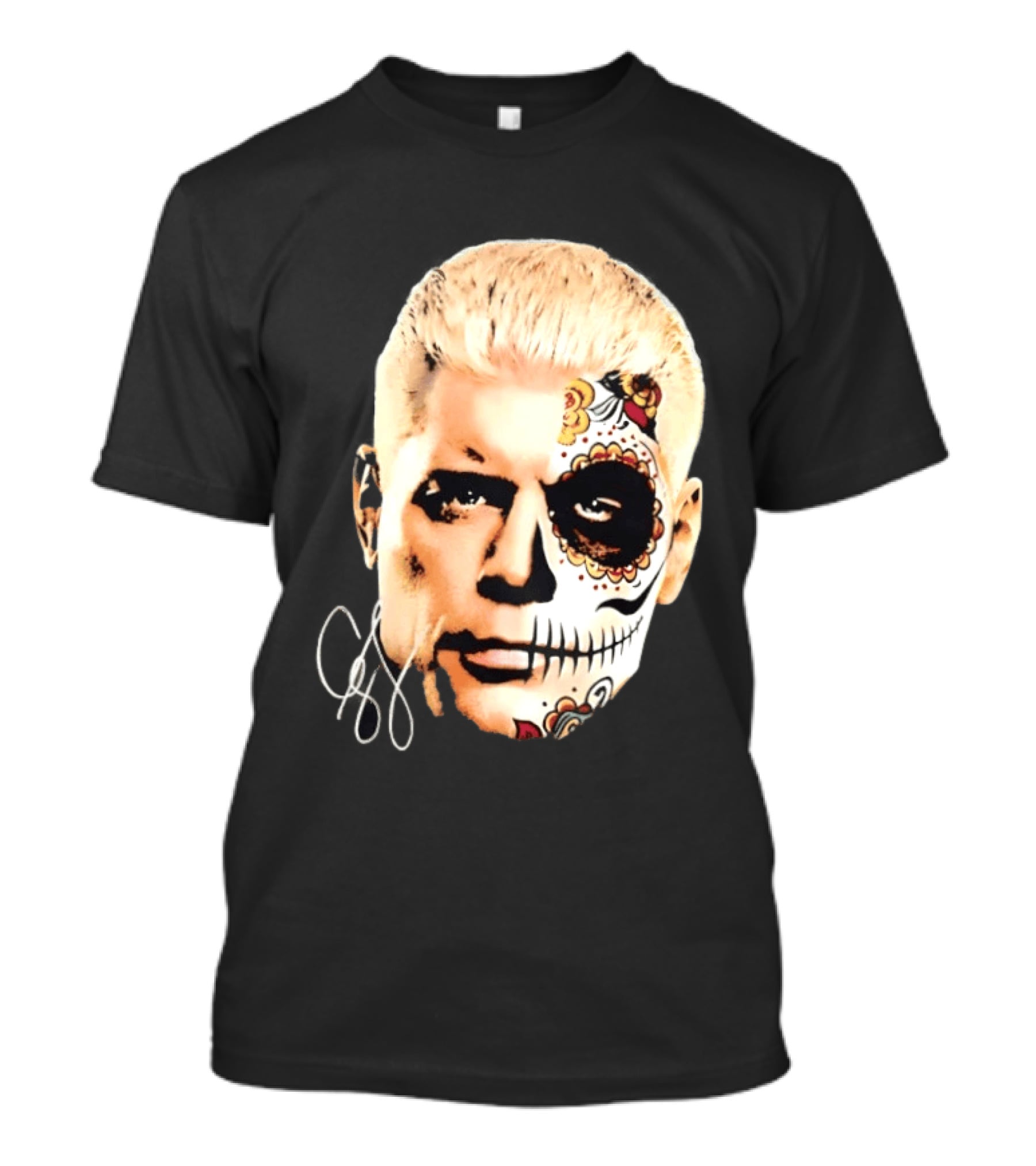 Cody Rhodes Dia De Muertos Sugar Skull Facepaint T-Shirt