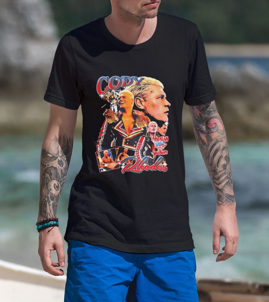 Cody Rhodes American Nightmare Retro Bootleg T-Shirt