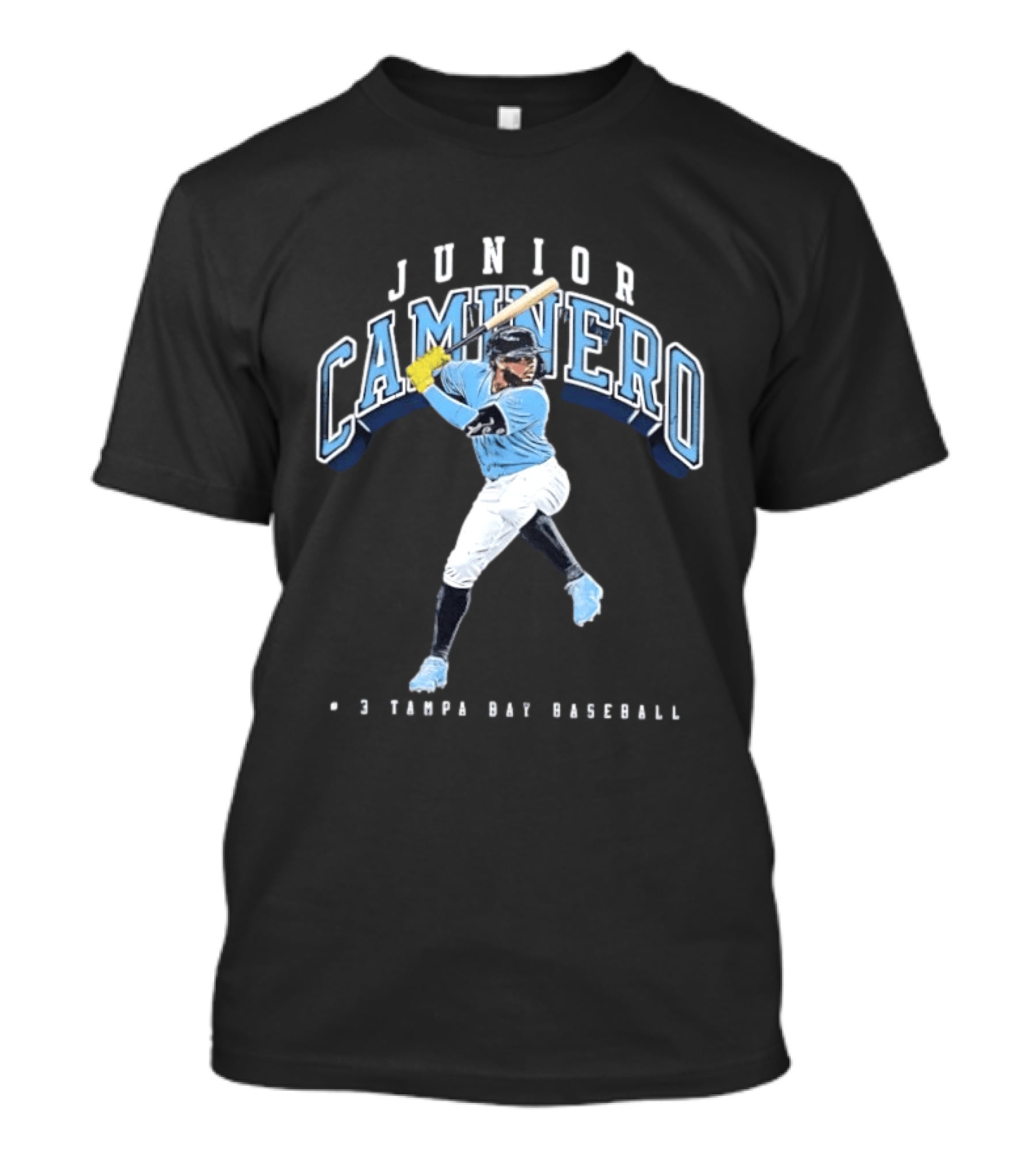 Junior Caminero Tampa Bay Baseball #9 T-Shirt