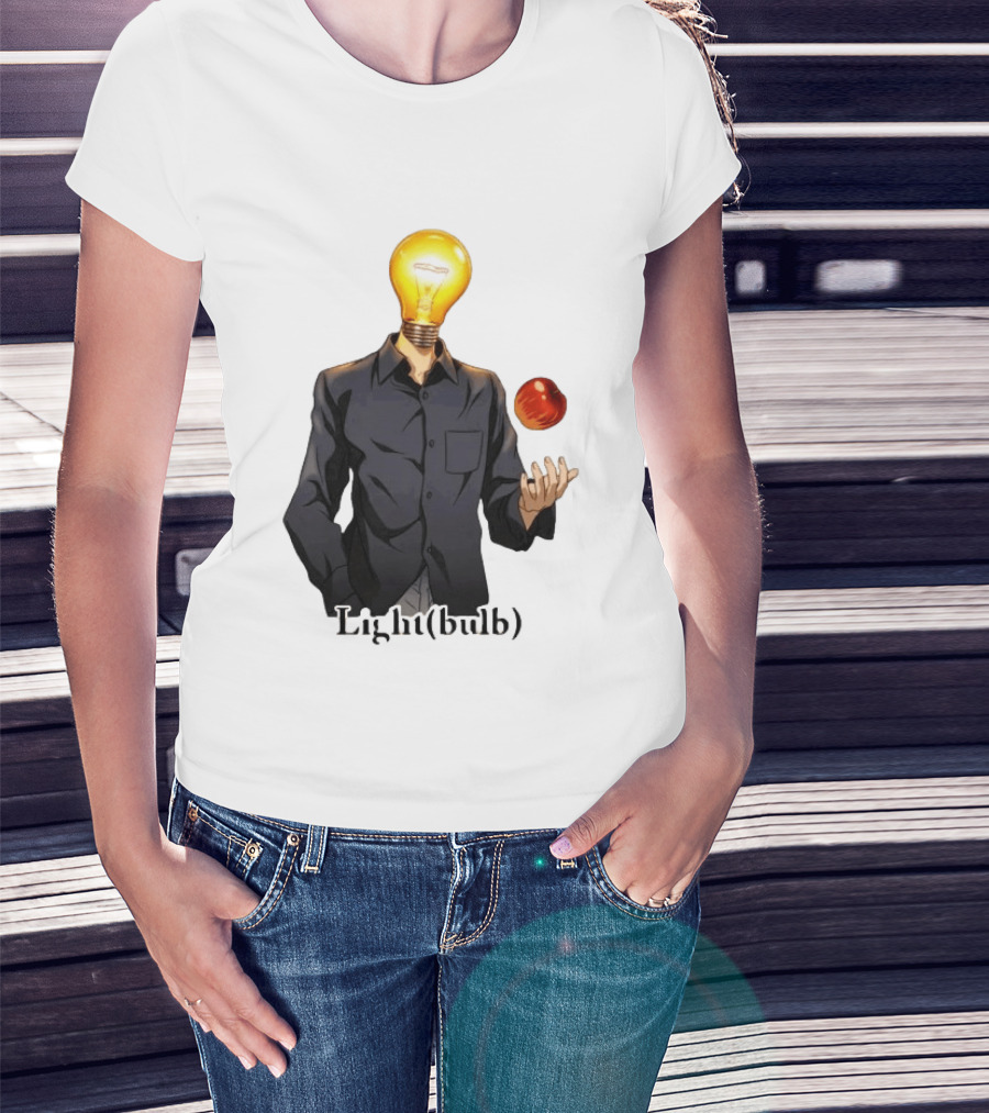 Yagami Raito Lightbulb Apple Interaction T-Shirt
