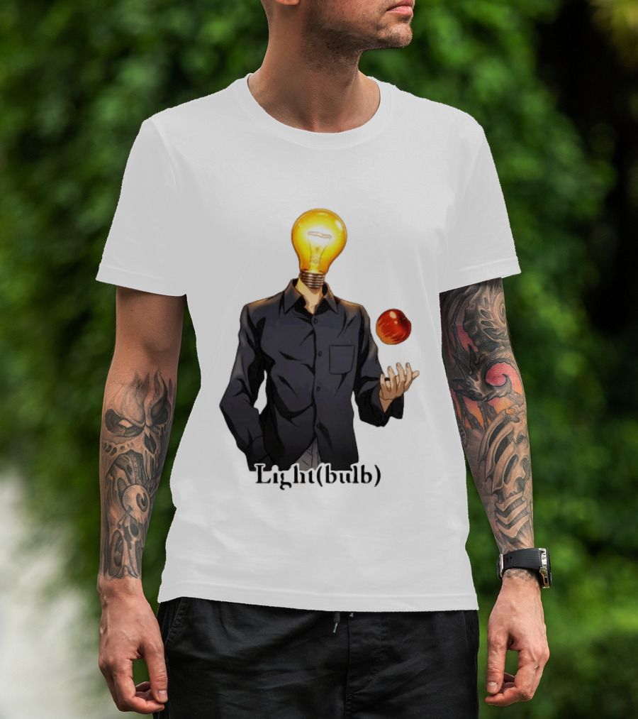 Yagami Raito Lightbulb Apple Interaction T-Shirt