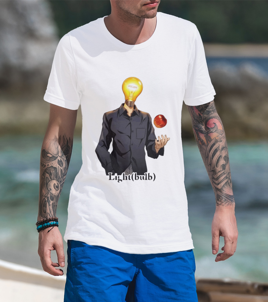 Yagami Raito Lightbulb Apple Interaction T-Shirt