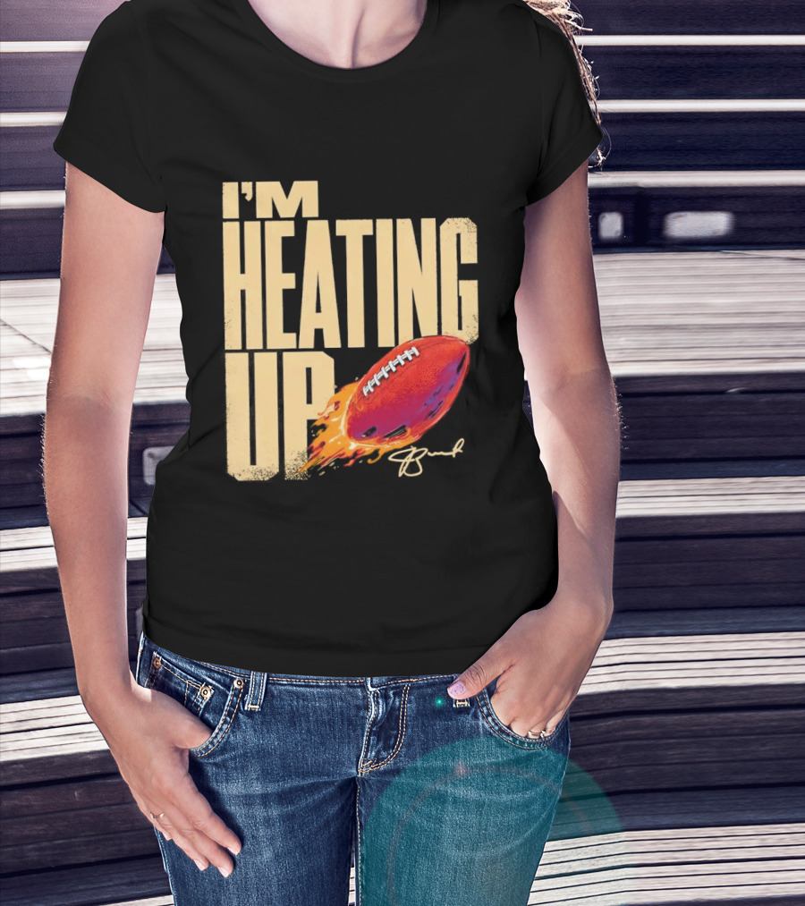 I'm Heating Up Jameis Winston New York Giants Stacked Football T-Shirt