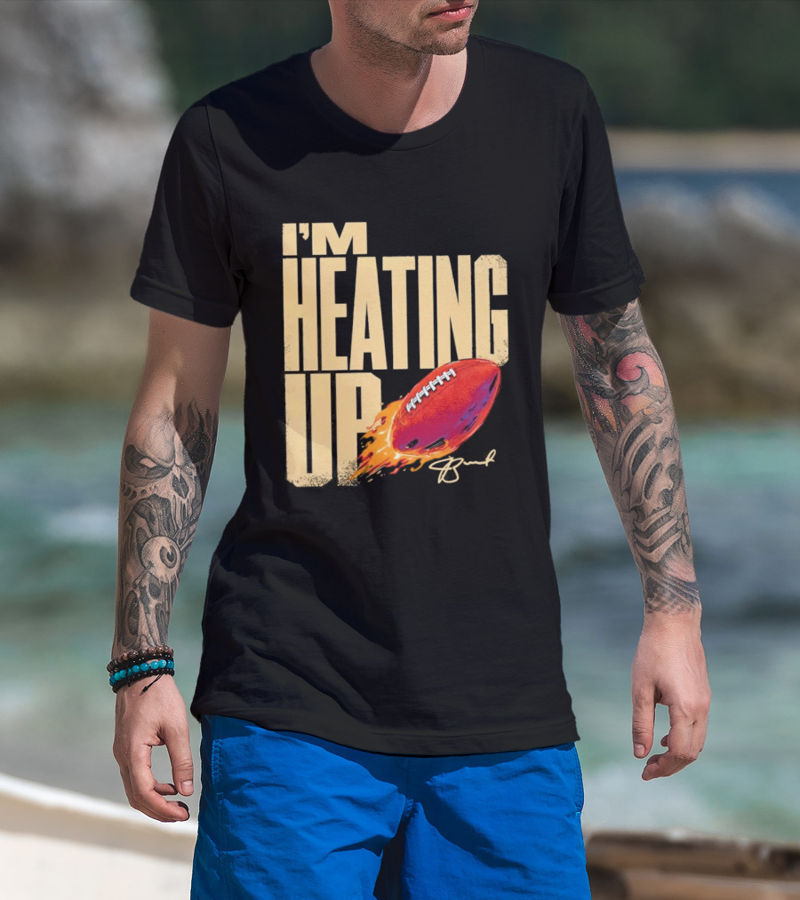 I'm Heating Up Jameis Winston New York Giants Stacked Football T-Shirt