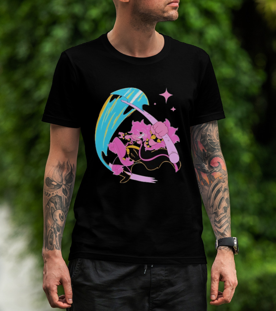 Deltarune Rudebuster Axe Character Slash Attack T-Shirt