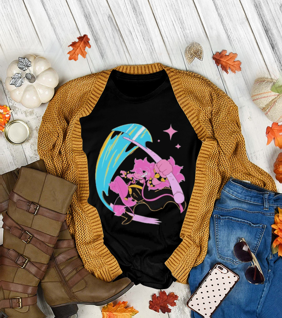 Deltarune Rudebuster Axe Character Slash Attack T-Shirt